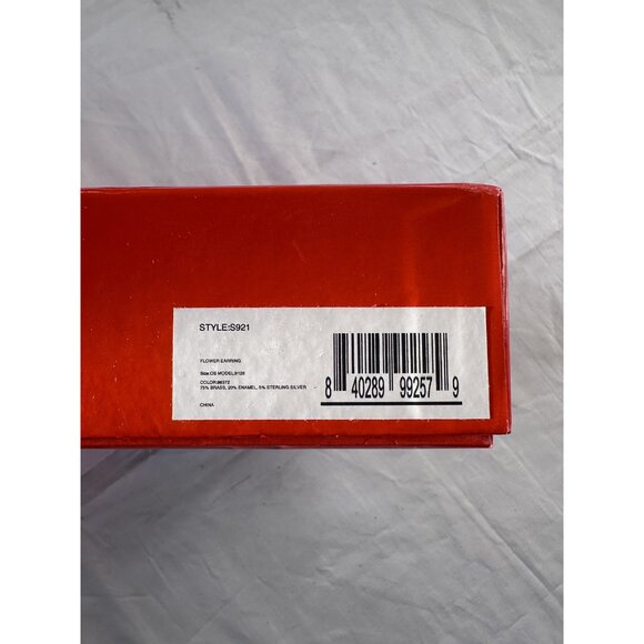 SIMON MILLER Flower Earrings Paprika Red - Picture 8 of 8